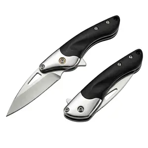 Stylish pocket knife with cool stacked blade, 5.43" overall length, steel blade, includes pocket clip EDC knife, perfect for camping cutting tasks, unisex lightweight fashionable hiking tool Metal Multifunctional
