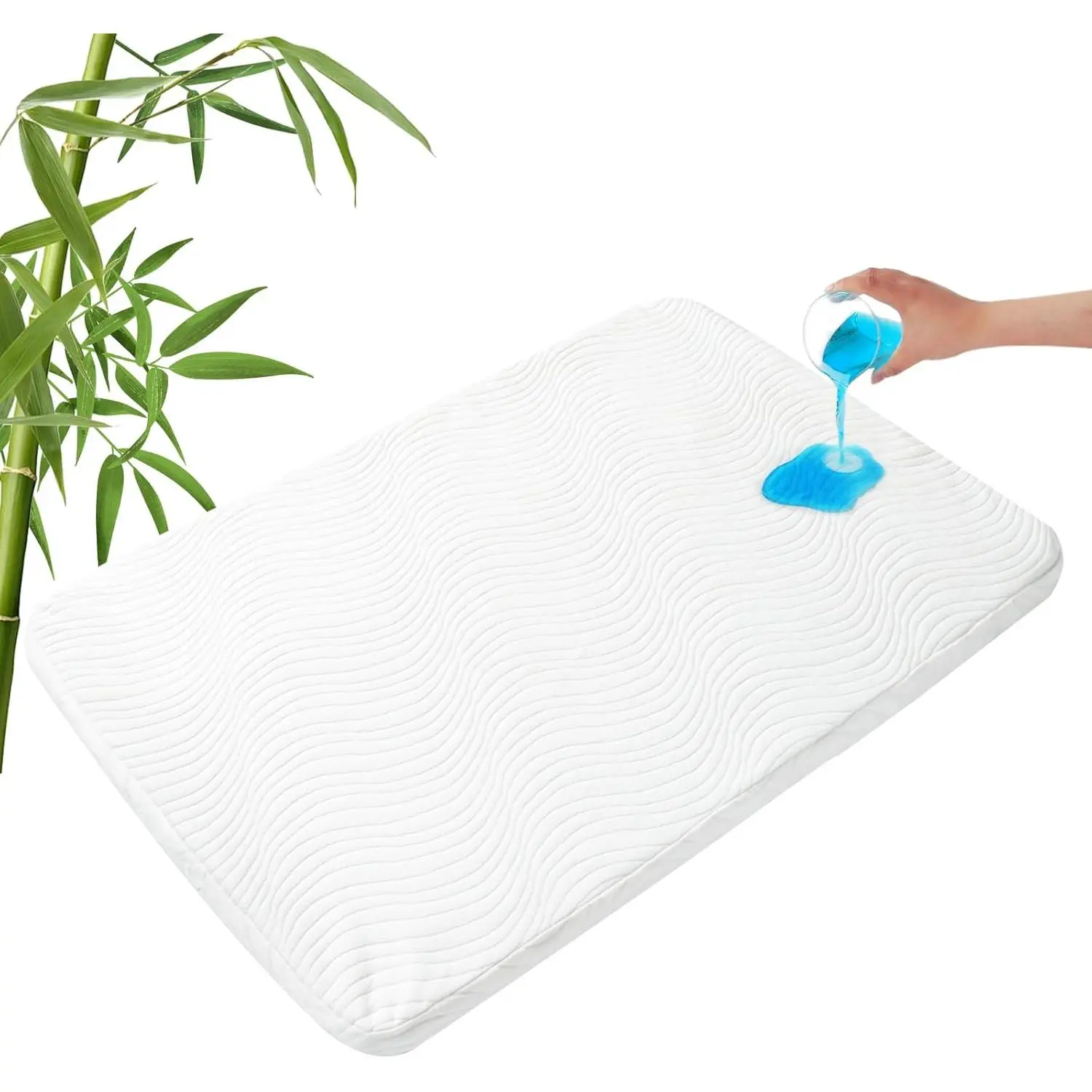 Pack and Play Mattress 38" x 26", Pack N Play Mattress Topper Pad with Removable and Washable Cover,  Pad for