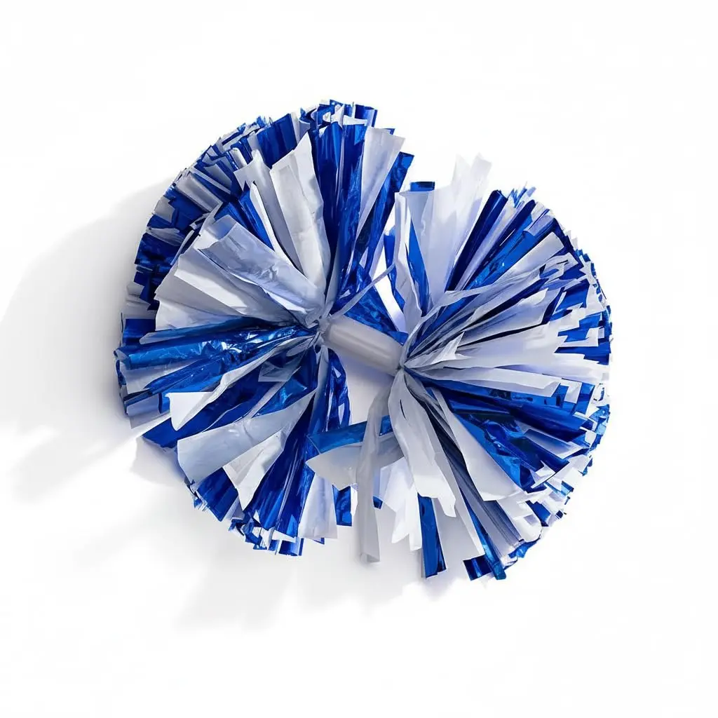 Metallic Blue & White Foil