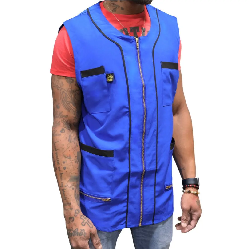 Barber Vest - Blue