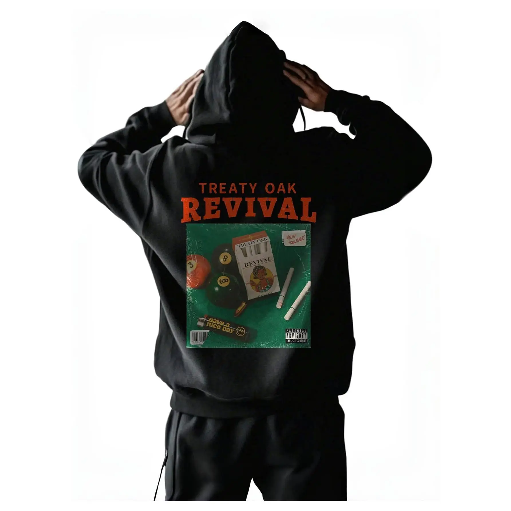 Men's Retro Vintage Car Graphic Oversized Loose-Fit Pullover Hoodie Tops - Long-Sleeve, Letter Print, Front Pocket, Classic Layer Fabric T-Shirt for Casual Streetwear (22.0In, XL)