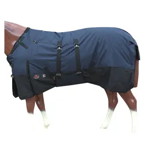 HILASON 600D Winter Waterproof Poly Horse Blanket Belly Wrap | Turnout Blankets for Horses