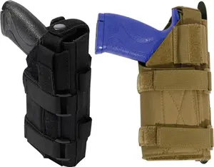Low Profile MOLLE Pistol Holster Adjustable Wrap Around Compact Gun Holster