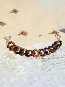 Amber Leopard Print Bag Chain Accessory, Stylish Wallet Strap Charm, Fashionable Handbag Decoration, Perfect for Bags & Purses, Purse Accessories, Elegant Chain Strap With Chain