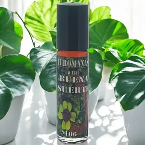 Feromanias Roll On Buena Suerte 10ml Pack of 2 Floral Scented Perfume Oil Concentrated Body Care Cosmetic #106