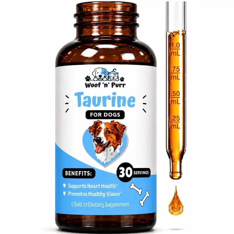 Taurine for Dogs – Dog Taurine Supplement for Heart Health, Vision Support & Overall Wellness, 30 Servings