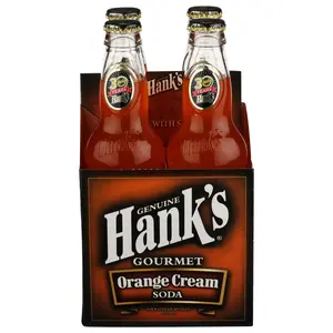 Hanks Soda Orange Cream 4Pk - 48.000 FO