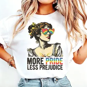 More Pride Less Prejudice Shirt, LGBTQ Shirt, Proud Ally T-Shirt, Pride Month Shirt, LGBTQ Sweatshirt, LGBTQ Gift, Pride Parade, Lesbian Tshirt Summer,shop