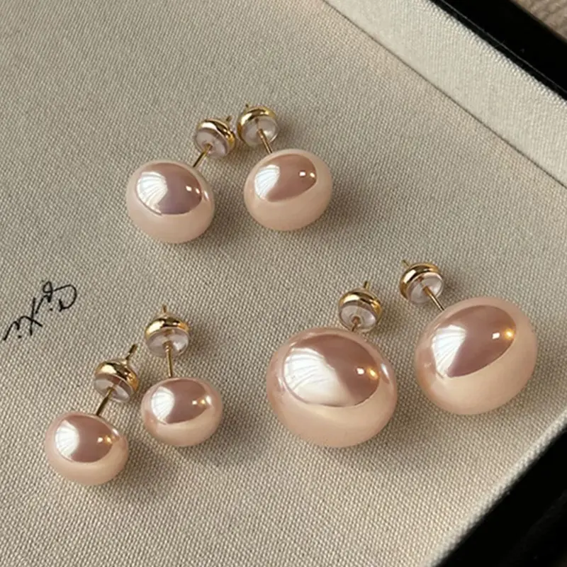 3 Pairs French Vintage Elegant Pearl Stud Earrings Set, Earrings Jewelry, High-Quality Simple Style, Perfect for Daily Wear, Weddings, Parties