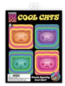 Schyliing Authentic Needoh Teenie Cool Cats, Stress Relief