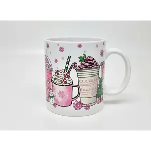 Candy Cane Cups - UVDTF Wrap for cups/hard surfaces sticker