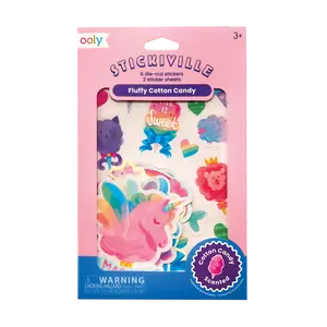 Stickiville Fluffy Cotton Candy Scented Stickers