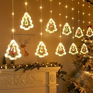 USB LED Christmas Tree & Curtain Lights with Control Multi-Color Warm White Yellow USB IR String Lights for Window Door Party Decorations Plastic DIY for Soft Super Absorbent Cyber Monday2 Devil Ear Salt Dough Ornament Design