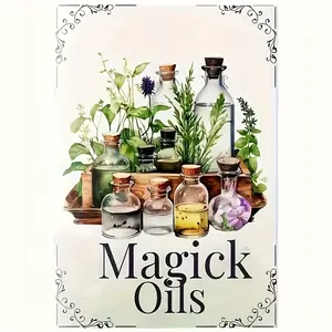 35 page guide to magic, Magick oil making for wizards, healers, and nature enthusiasts - step-by-step DIY spiritual healing essential oil making manual, suitable for rituals, energy purification, and aromatherapy - herbal and essential oil formulas