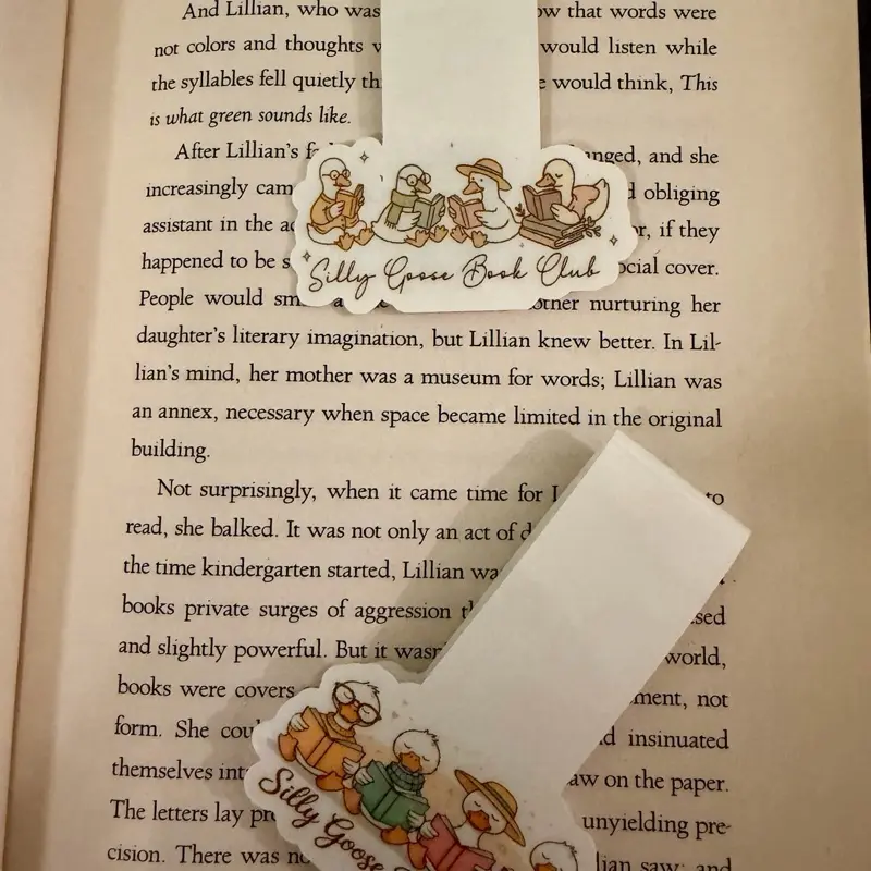 Goose Magnetic Bookmarks | Cute Handmade Book Lover Gift | Set of 2