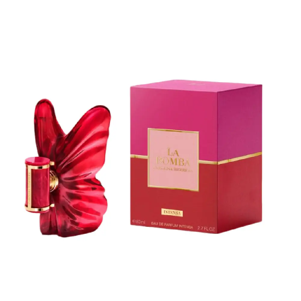 Carolina Herrera La Bomba Intensa Eau de Parfum 2.70 oz for Women, Floral Ambery Fruity Fragrance, Iconic Red Butterfly‑Shaped Bottle
