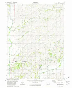 Morton Mills Iowa USGS Topographic Quadrangle Map, 1980, 1:24000