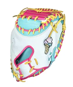 Sportz Drip Ice Cream Catcher's Mitt 33.5 Inches Right-Handed Leather Baseball Glove for Intense Gameplay and Superior Grip