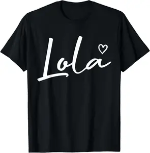 Lola Gifts For Women Grandma Heart Mother's Day Lola T-Shirt