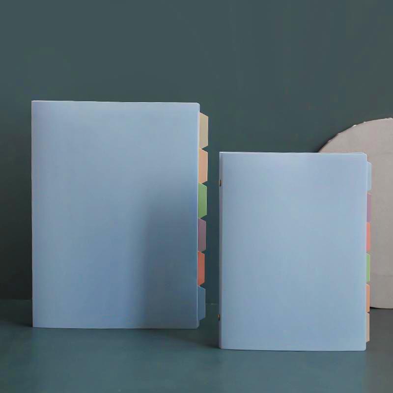 B5 Detachable Journal Notebook A5 Soft Pastel Color with Pastel Index Divider, 26 & 20 Holes, Removable Binder, Waterproof Cover & 20 Sheets Paper