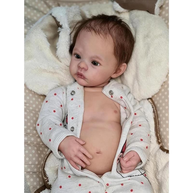 Full Silicone Baby Dolls Full Body Girl 18 Inch Realistic Reborn Baby Dolls Silicone Full Body That Look Real Life Reborn Toddler Dolls for Kids 3