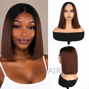 [NEW] QTHAIR Razor-Sharp Bobs Short Bob Wigs Vietnamese Hair Double Drawn Human Hair Glueless Wig 2x6 Lace Luxury Sleek Bob Human Hair Wigs