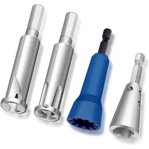 4Pcs Wire Twister for Drill, Wire Stripper for Drill, Wire Connector for Electrical Power Drill Alloy Steel Wire Nut Twister