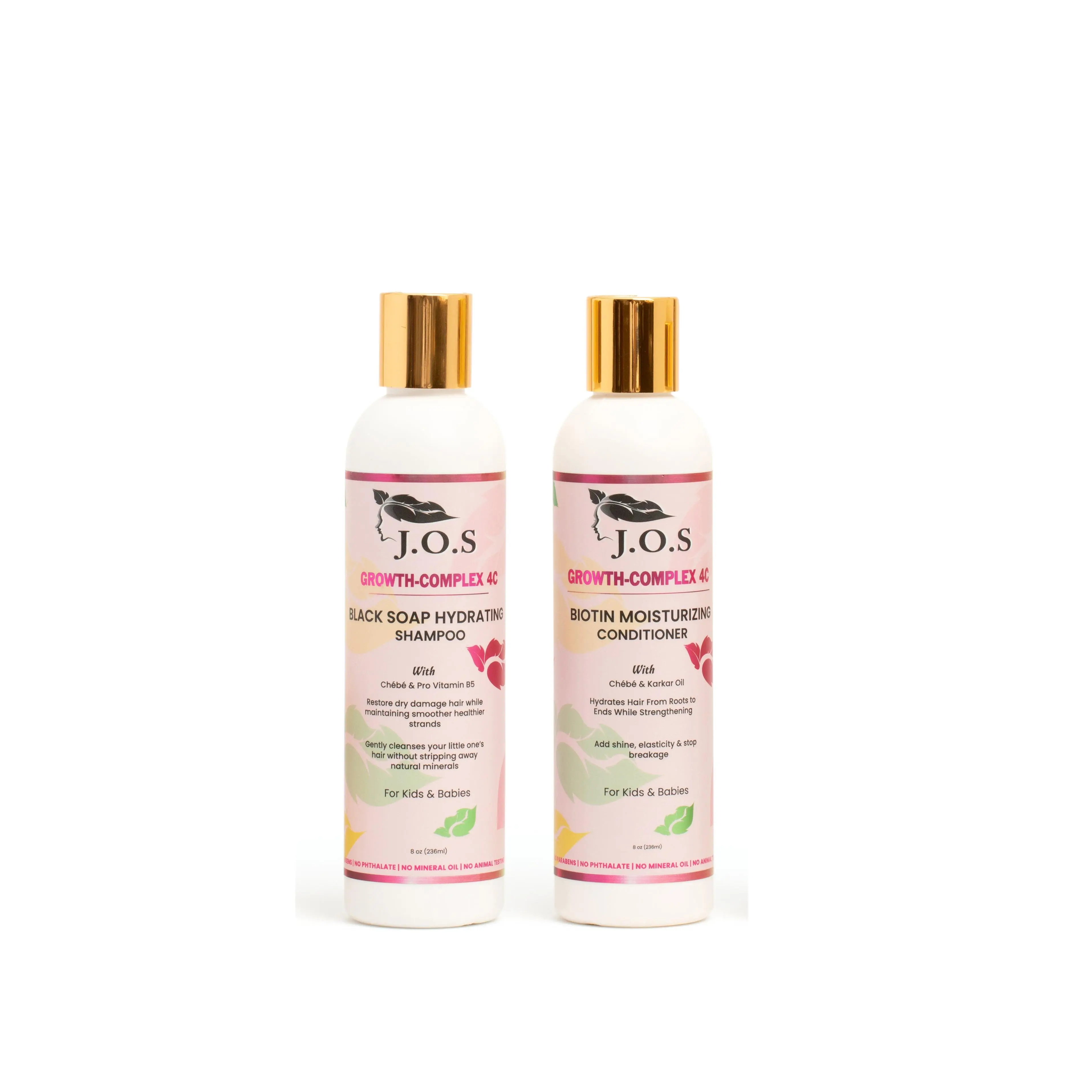 4C Hair Shampoo & Conditioner Set – Chebe Moisturizing Wash Day Duo, Natural | J'Organic Solutions