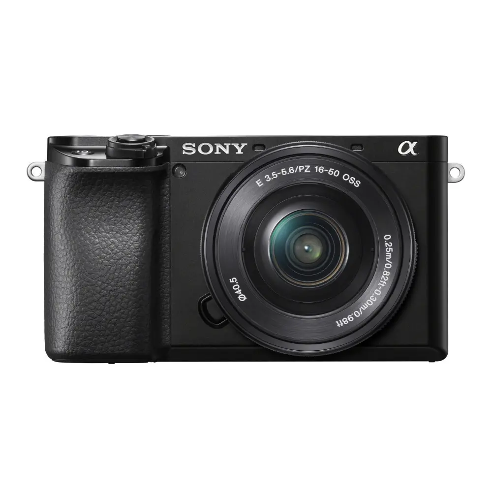 Sony Alpha a6100 APS-C Hybrid Mirrorless Digital Camera Bundle with 16-50mm Lens (Black), Memory Card - 24.2MP, 11fps Continuous Shooting, 425 Contrast Detection AF Points, 4D Focus, AI-Based Subject-Tracking Autofocus, 77 JPEG Shots