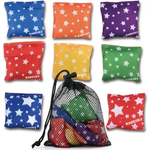 Small Bean Bags for Kids Tossing, Mini Beanbags Toss Toy for Toddler Preschool Prek Daycare Supplies Classroom Circle Time Home Schooling Indoor Outdoor Backyard Activities Cornhole Game