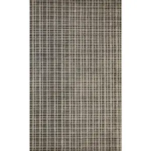 Penelope Isla Gray Handmade Bamboo Silk Rug