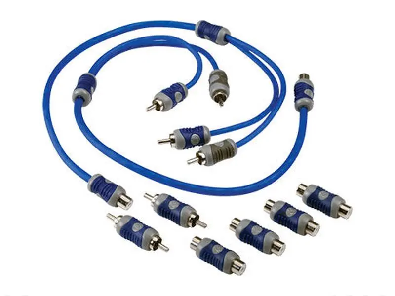 Kicker Y-Adapter Kit 46KIYFM, OFC Wire Stereo Splitter Adapters & Cables, 2-Channel Kit Pack with Slip-Free Grip