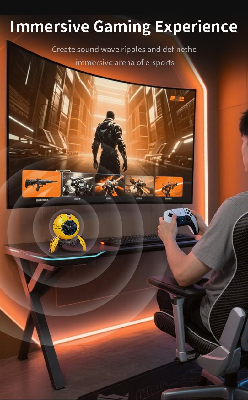 Officially Licensed Transformers Bumblebee Bluetooth Speaker (2026 New) – RGB Light, 10W Bass Subwoofer, Wireless BT 5.4, Karaoke Mode, TWS Stereo Pairing, Gaming Desk Smart , PC, iPhone & Android Compatible, Cool Tech Gift for Men, TF-Y17Pro Model Audio Officially Licensed Transformers Bumblebee Bluetooth Speaker (2026 New) – RGB Light, 10W Bass Subwoofer, Wireless BT 5.4, Karaoke Mode, TWS Stereo Pairing, Gaming Desk Smart , PC, iPhone & Android Compatible, Cool Tech Gift for Men, TF-Y17Pro Model Audio