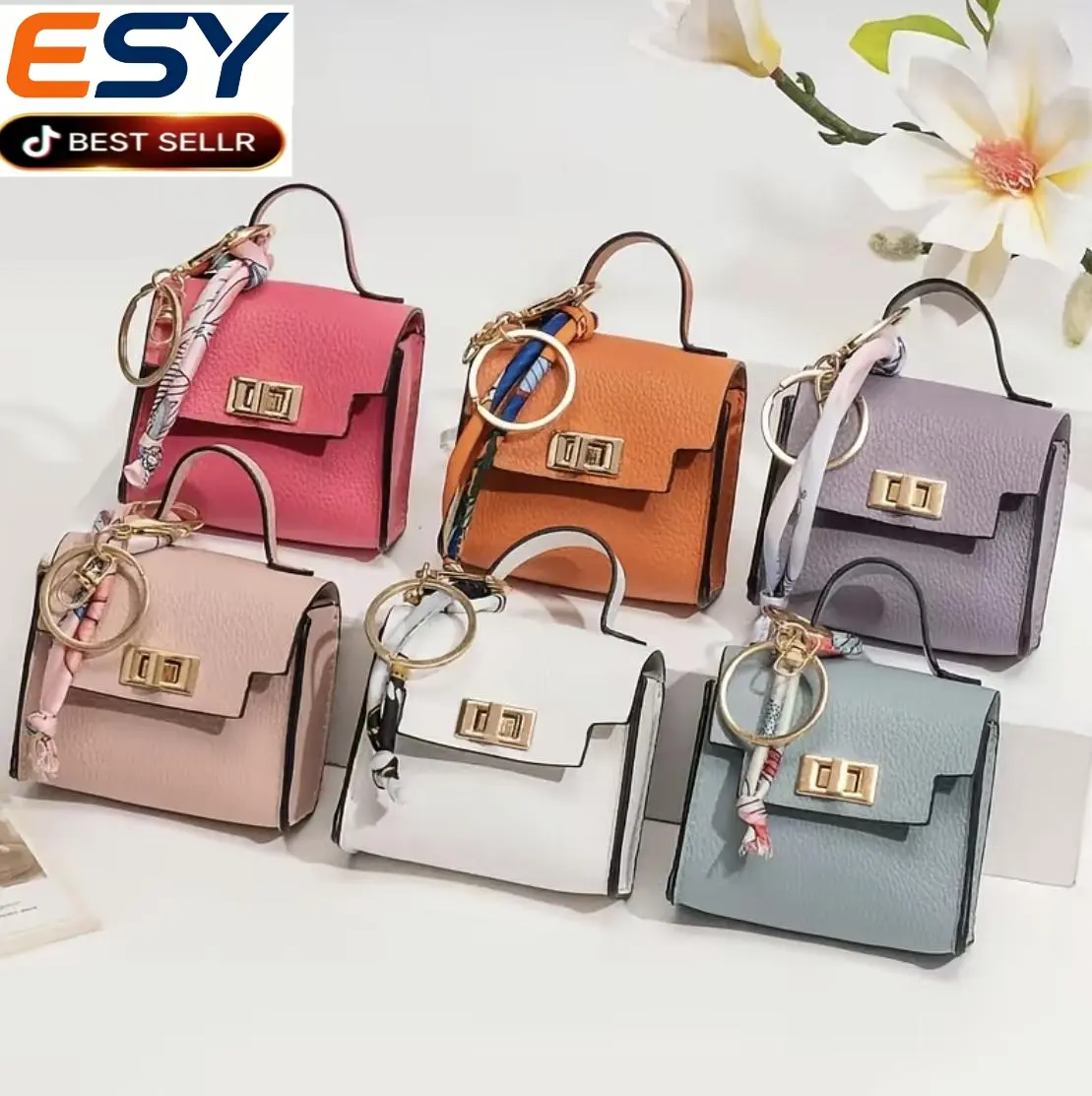 Mini Platinum Bag Square Decoration Cute Creative Car Key Decoration Earphone Bag Mouth Red Envelope  Colorful tiktokshopspringglowup summervibes Pendant Smartphone Cellphone