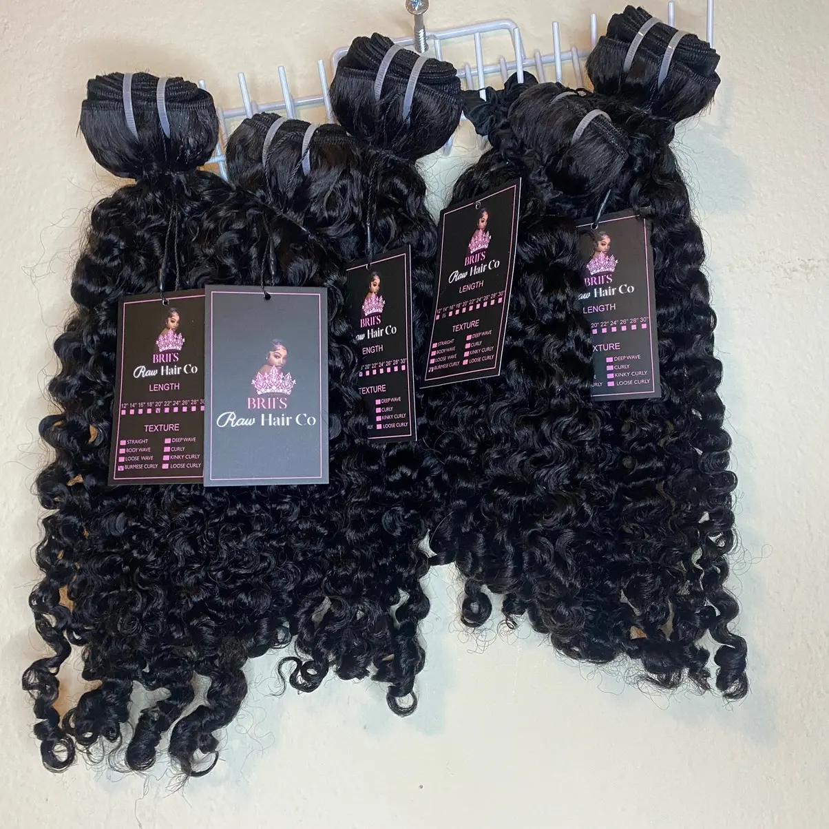 BrisRawHairCo Burmese Deep Curly Bundles 100% Human Hair