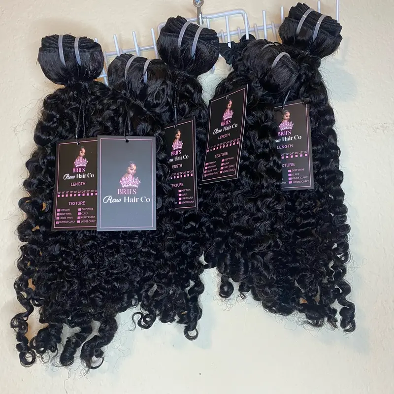 BrisRawHairCo Burmese Deep Curly Bundles 100% Human Hair