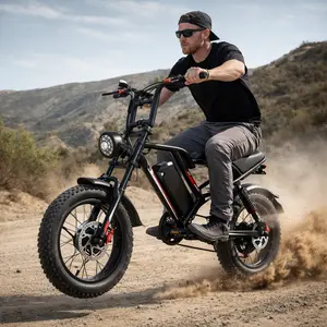 2000W Peak Electric Bike for Adults, 20” Fat Tire All-Terrain E-Bike, Up to 31 MPH, 48V 25Ah Removable Battery, 7-Speed