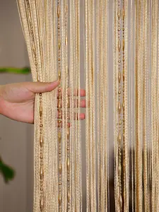 1pc Beaded String Curtain Panel For Bedroom, Living Room, Hotel, Wedding, Doorway Decoration