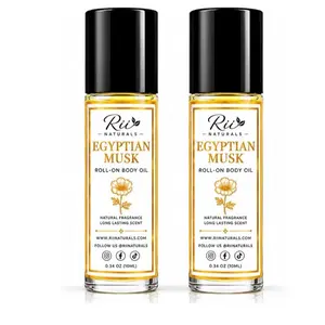 Egyptian Mask Fragrance Body Oil Roll-On, 2-Pack 10 ml Bottles