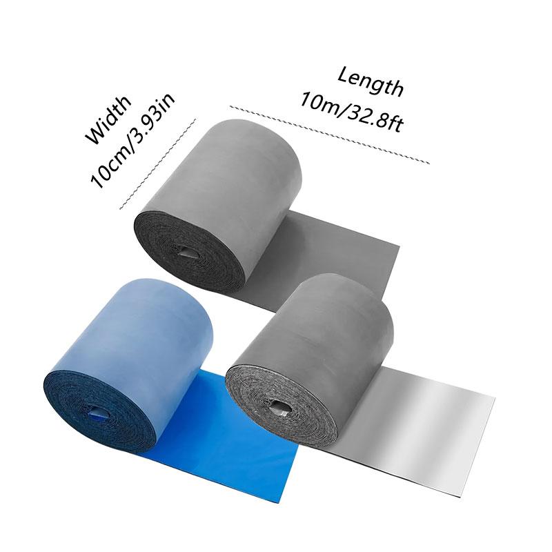 10m Long 10cm Wide Waterproof Roofing Tape, Durable and Flexible Adhesive for Leak Repairs, Waterproof Caulk Tape, Ideal for Home and Outdoor Use, Strong Adhesive