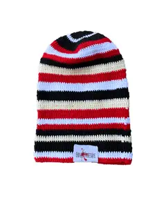 Red Dawn Beanie - Striped Knit Hat (Purchase n BUY O)