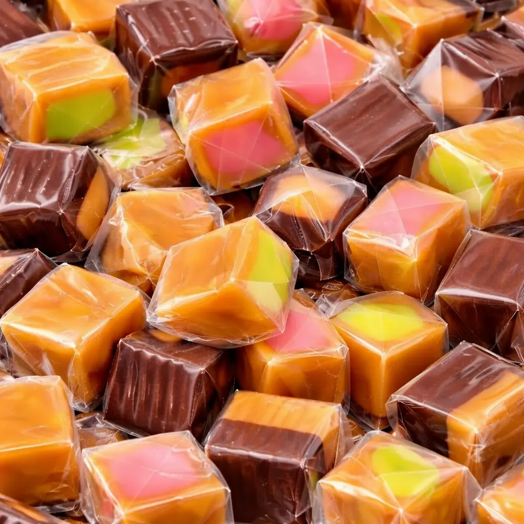 Assorted Vanilla Caramel Chews Soft Chewy Individually Wrapped Buttery Candy