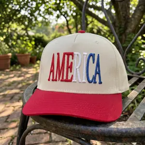 America Patriotic Heritage Embroidered Hat, Vintage Americana Independence Day Baseball Cap, Retro 1776 Freedom Spirit Snapback, OTTO Classic Mid Profile Gear, Iconic 4th of July Celebration Gift