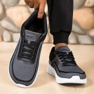 Men's Walking Shoes Wide Toe Box EVA Lightweight Breathable Casual Sneakers for Running & Athletic Orthopedic Support