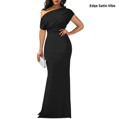Belinda Off The Shoulder Slit Satin Formal Dress - TikTok Shop Belinda Off The Shoulder Slit Satin Formal Dress - TikTok Shop
