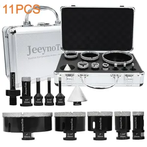 Diamond Core Drill Bit Set,Drill Bit & 2"(50mm) Beveling Chamfer Bit & 1Pc SDS Adapter, For Ceramic Tile Marble Porcelain Granite With 5/8-11 Thread,Tile Bit Title Tools Tilesaw, home Tool Box Tool Set,Drill Bit Set Sharpener,Hole Saw Drill Bits