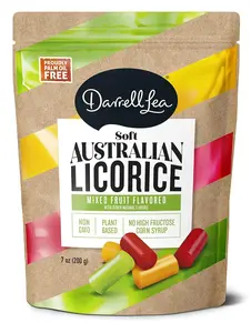 Bonbon Darrell Lea mixed flavor soft licorice, 7oz | plant-based, non-GMO Natural Snack