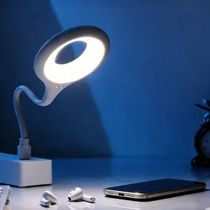 Upgraded Offline USB Voice Control Night Light, Built for US Users & English Accent Optimized, 2-Pack with FCC Plug,Advanced AI Chip, Ultra-Short Wake Words, Up to 5m Voice Range, 3 Color & Timer, Flexible Bendable LED Lamp, No Wi-Fi/Bluetooth Required,