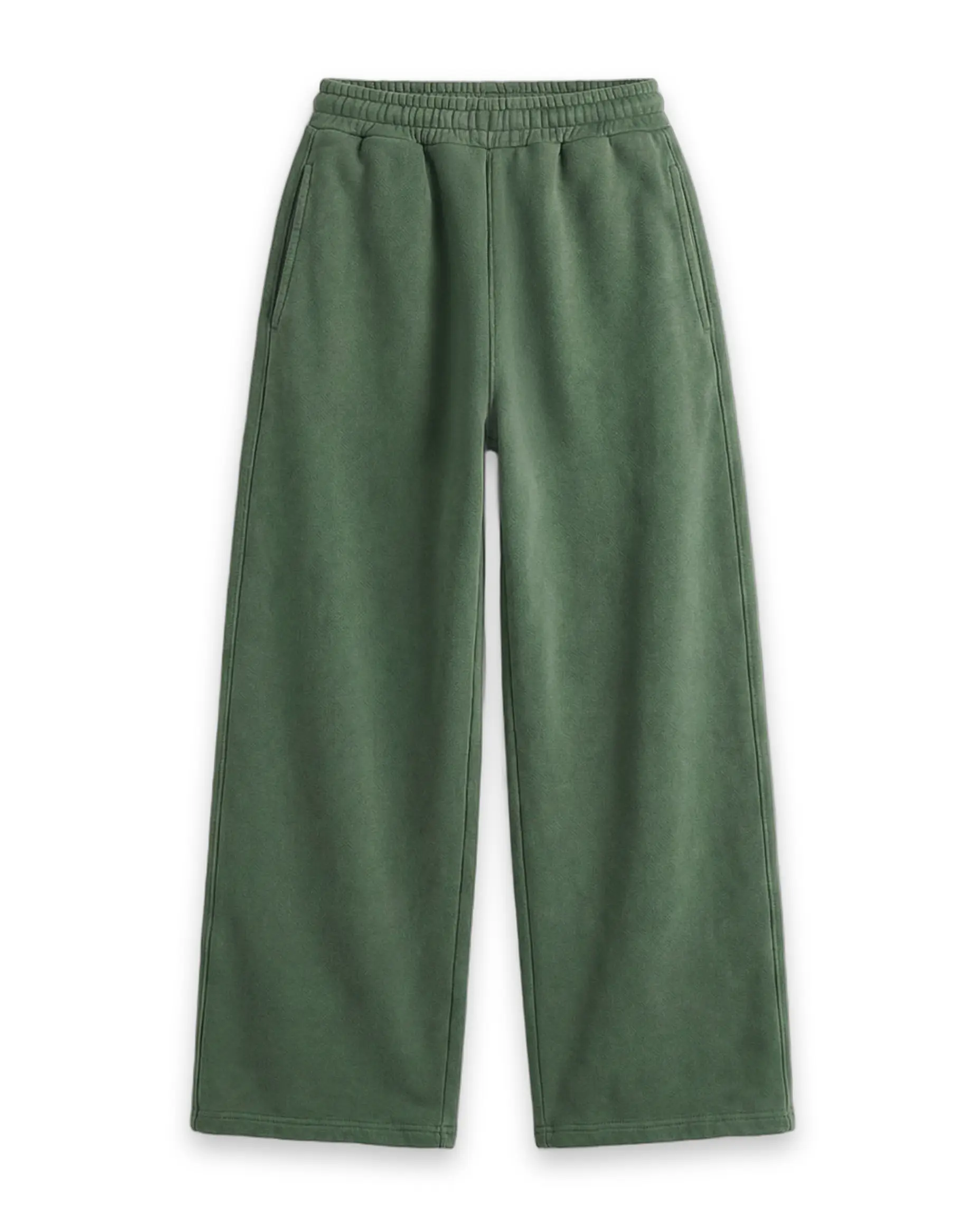 Acid Wash Heavyweight Boxy Sweatpants – Forest Green