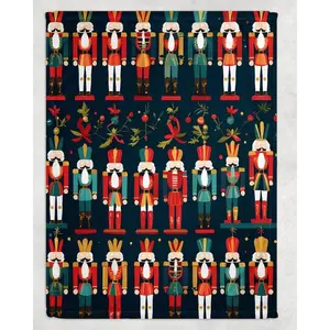 Nutcracker Gift Idea Fleece Blanket Throw Nutcracker Ballet Decoration Christmas Blanket Gift Throw Queen Bed Nutcracker Gift Unique